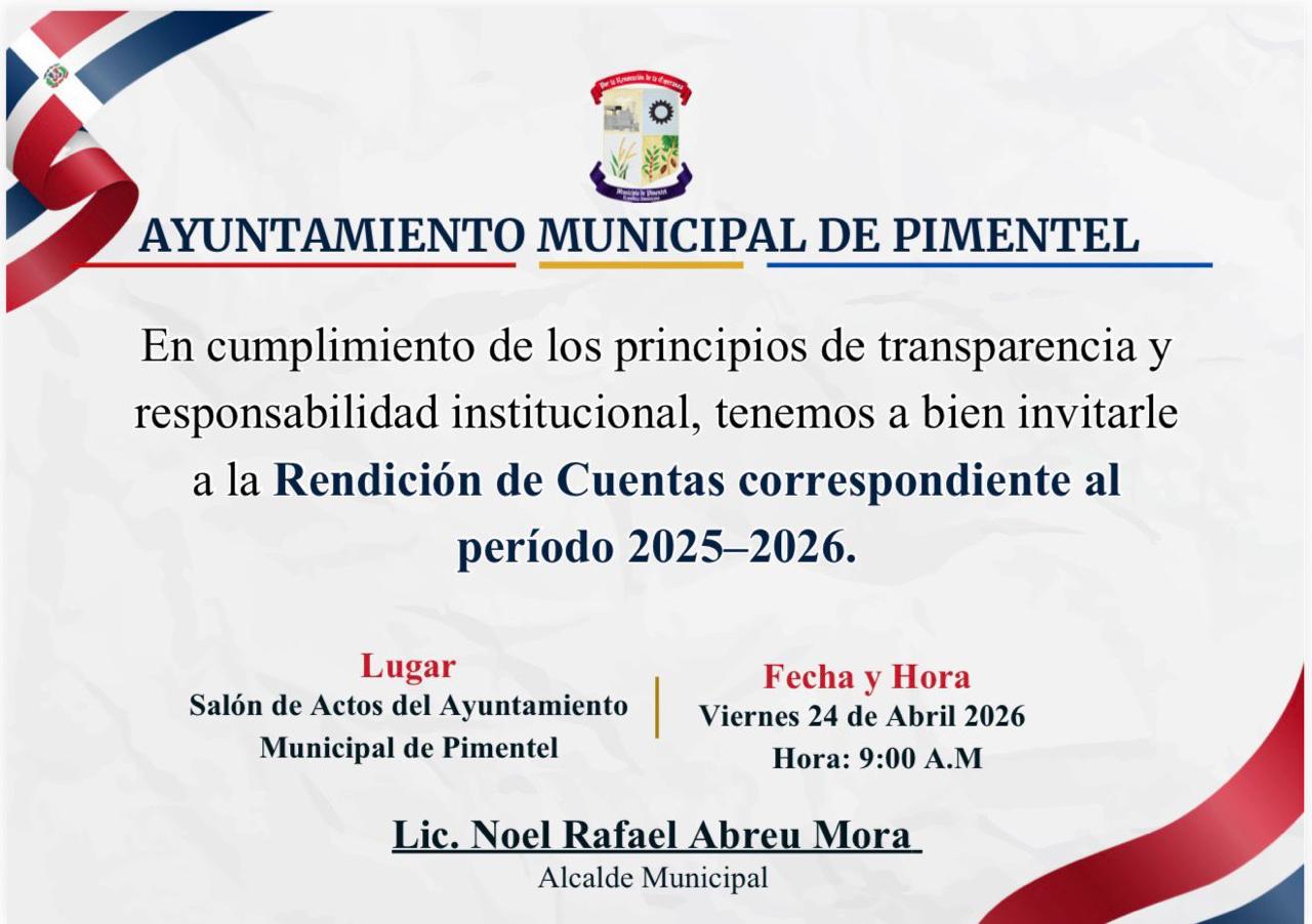 Invitación Rendición de Cuentas 2025-2026